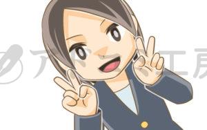 着色されたイラストの例