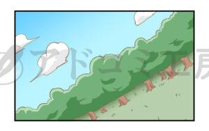 漫画の背景の例